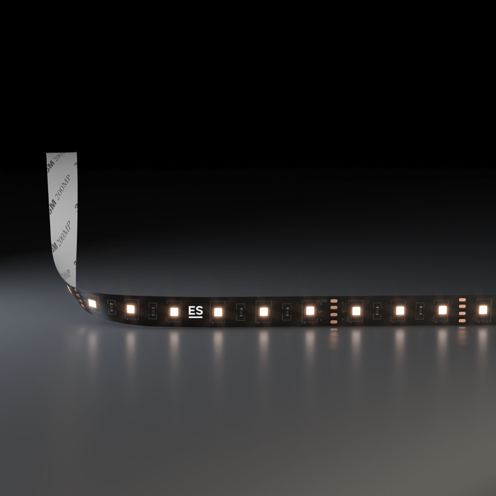Светодиодная лента 24 В 14,4 Вт/м 60 Led/м 5050 IP20, тёплый белый 3300K, Black, 5 м Лента светодиодная 24V 14,4W 60Led 5050 IP20 тёплый белый, Black, 5м