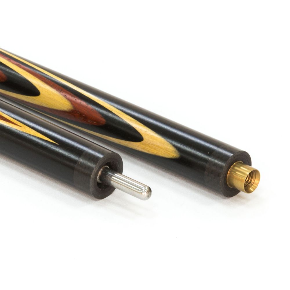 Кий для русского бильярда 2-pc "Классика" (падук, лимонник, граб) 19 запилов, инкрустация