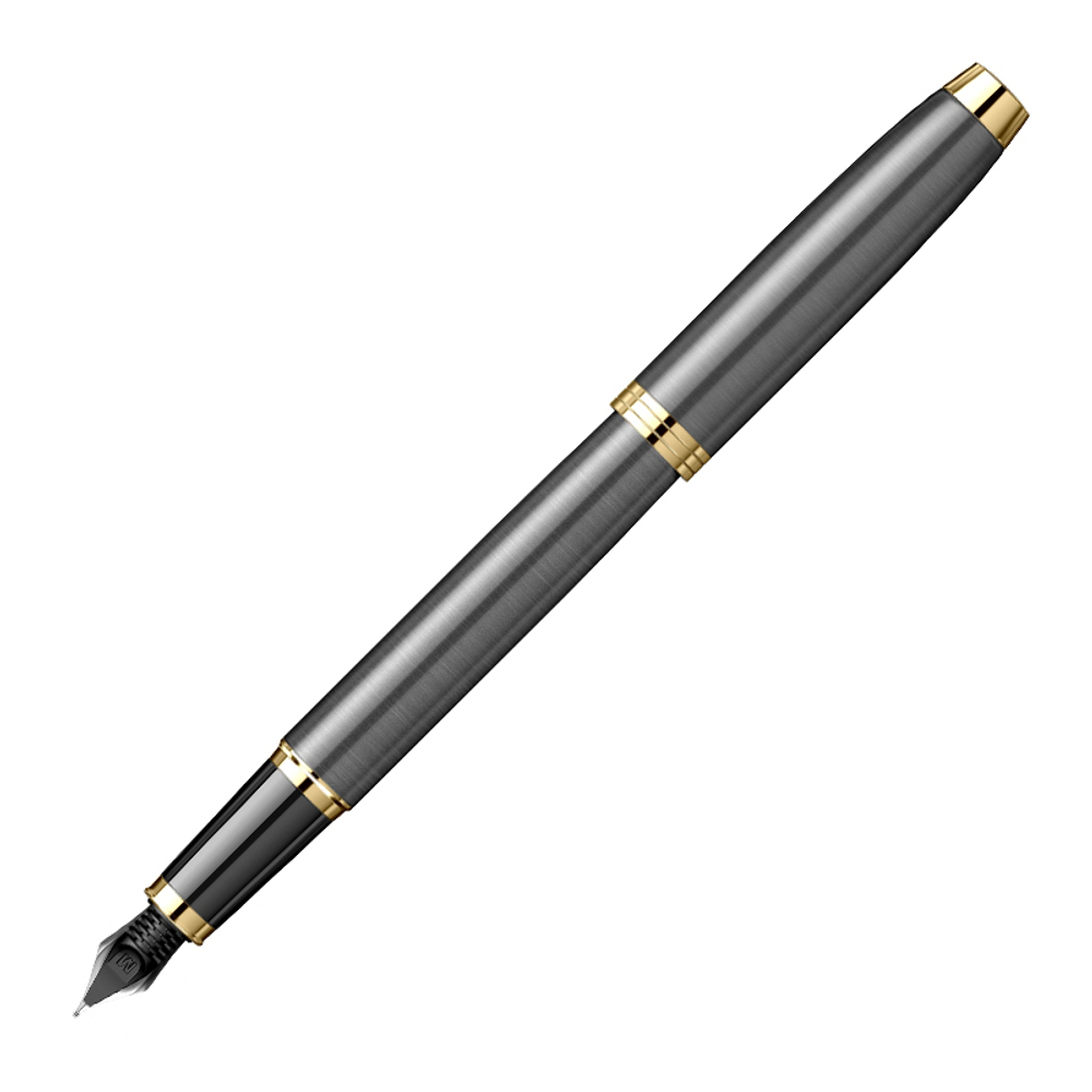 Ручка перьев. Parker IM Premium Grey Core GT (2213776) M черн. черн. подар.кор.