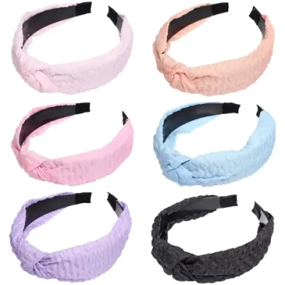 Ободок для волос «ЛАФАНТАЛЬ», конфети, ширина 2.8см, микс 6 цветов (стикер на внутр. часть)