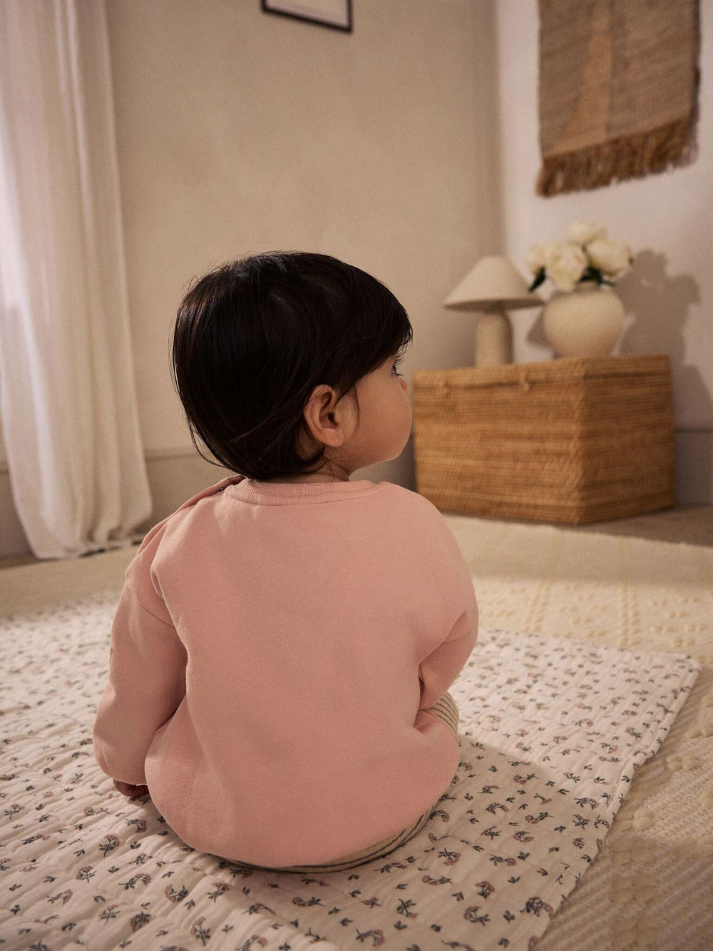 Свитшот и легинсы в комплекте для малышей Next AA6-493, Розовый, Песочный