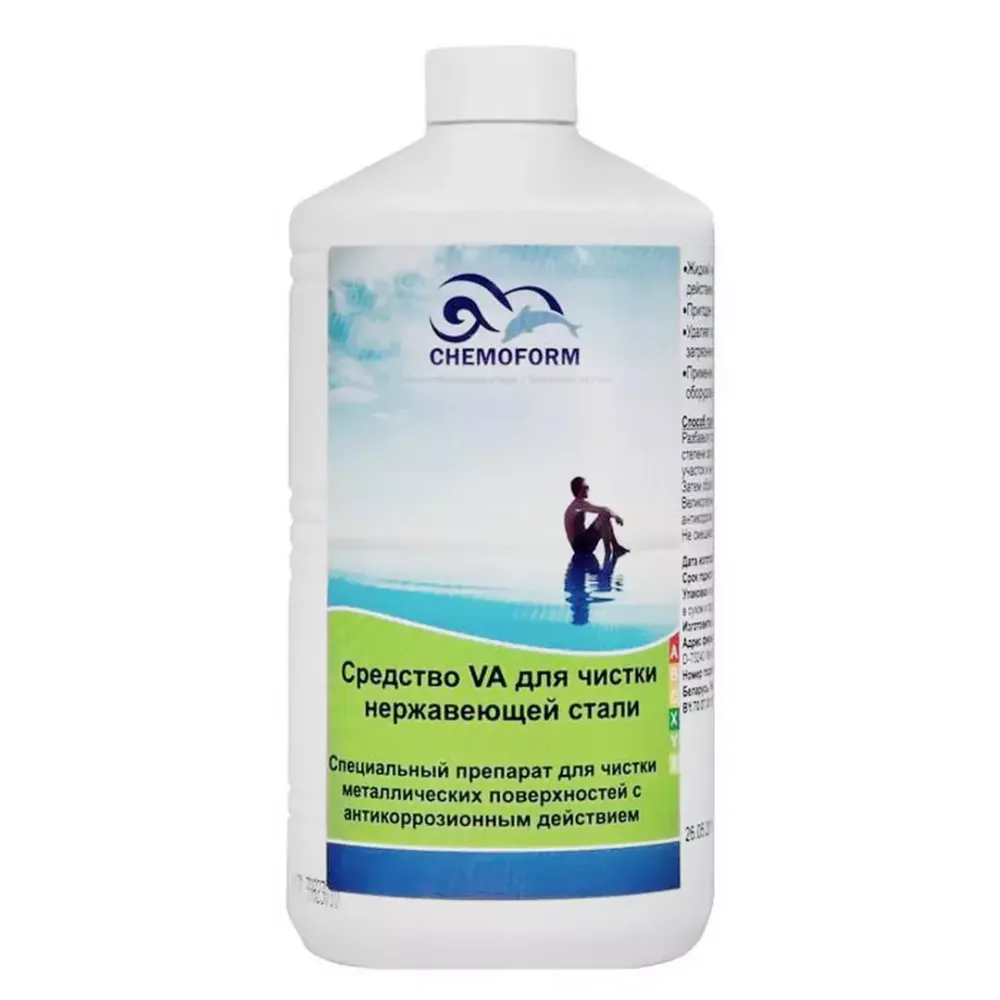 Средство ВА (VA) для чистки нержавеющей стали - флакон 1л - 1017001 - Chemoform, Германия
