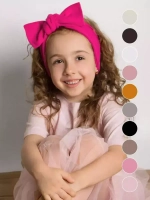 Повязка на голову для девочки солоха розовая
