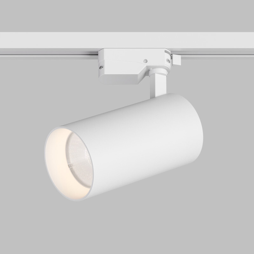 DK6455-WH Трековый светильник SOLID KOPER, 155мм, d80, 220V, LED 3000K, 30W, IP20, белый, алюминий