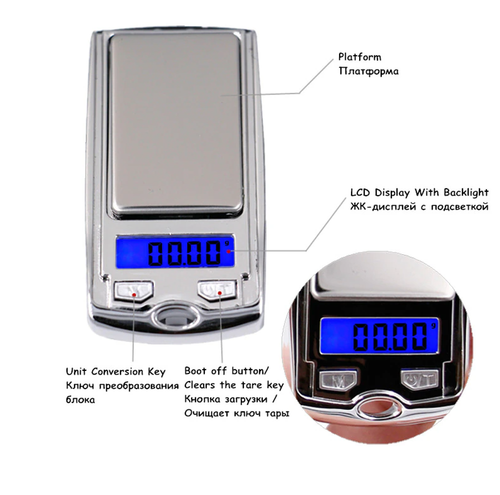 Весы ювелирные Mini scale P136 (от 0.01гр до 100гр)