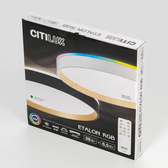 CL750321R ETALON Черный+Золото с пультом и RGB
