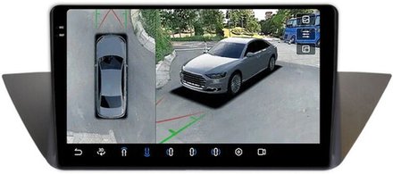 Магнитола BMW X1 E84 2009-2014 CIC - FarCar BX10-360-9595CIC монитор 10.36" 2K QLED на Android 13, 6Гб+128Гб, CarPlay, 4G SIM-слот, 4 камеры в комплекте