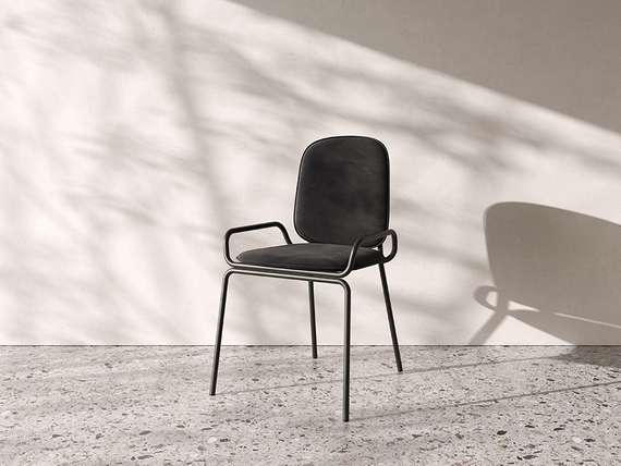 Стул Ror, Double Frame, черный велюр