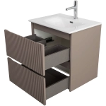 Тумба с раковиной BelBagno 50 UNO-MINI-500-2C-SO-СO+BB-8099-3-50 бежевая матовая
