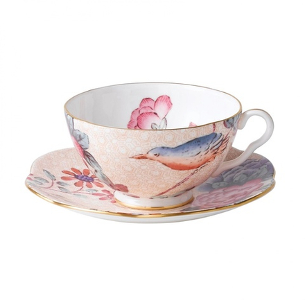 Wedgwood - Чашка Cuckoo Peach с блюдцем 180мл / артикул   5C106805130  / GTIN 091574165585