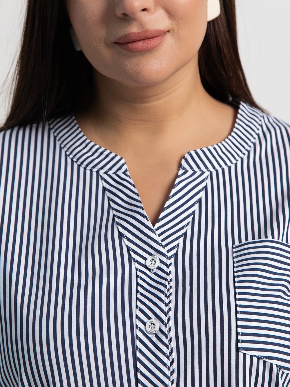 Блуза Азалия (белая/полоска) Б15363-20М LT Collection