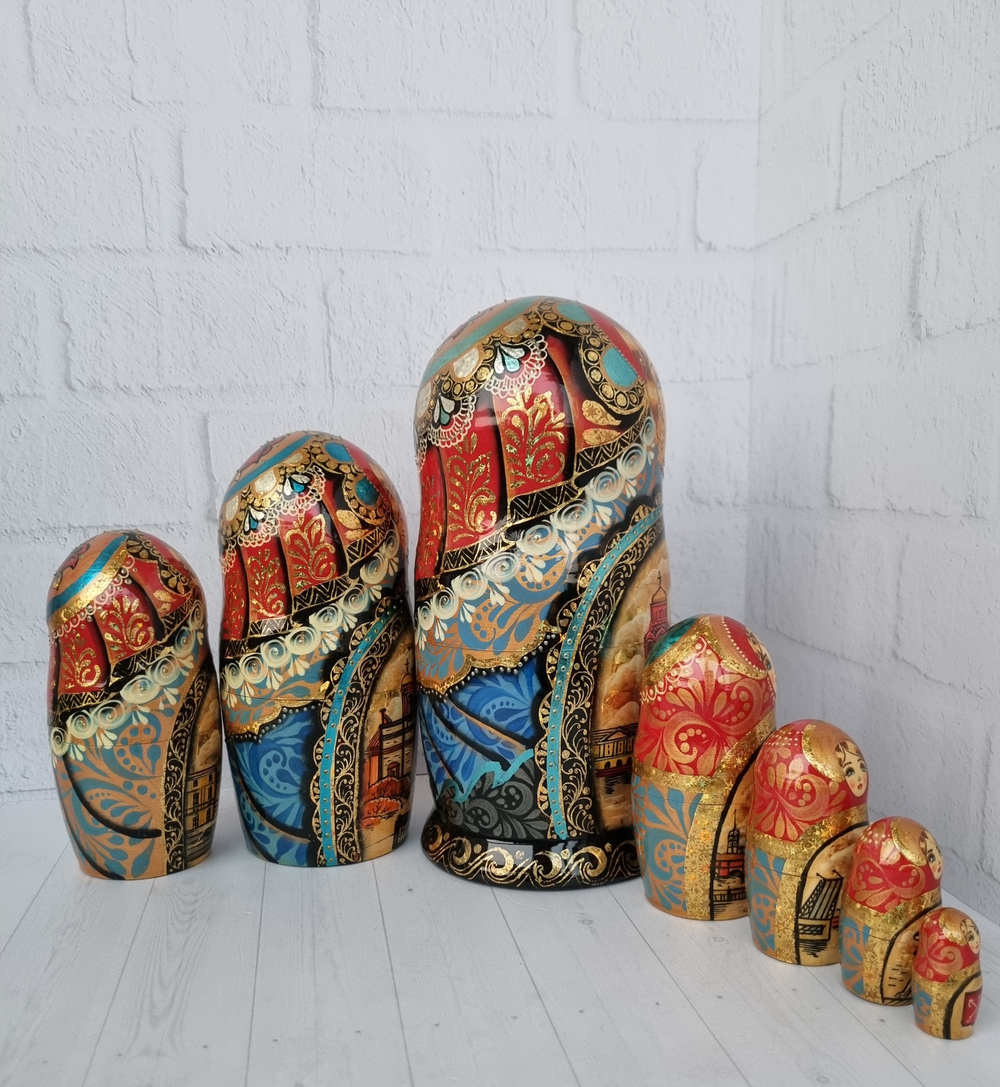 Матрешка "с видами города "  7мест