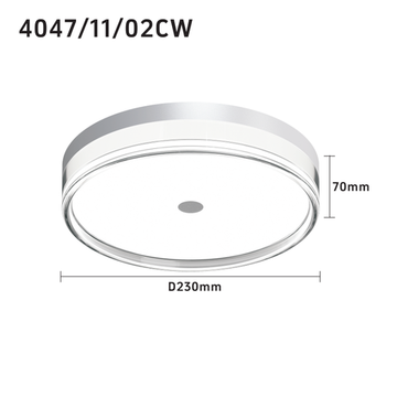 Светильник потолочный/настенный LED 18W 3000К/4000К/6000К 4047/11/02CW серебристый Ekols 40 Stilfort