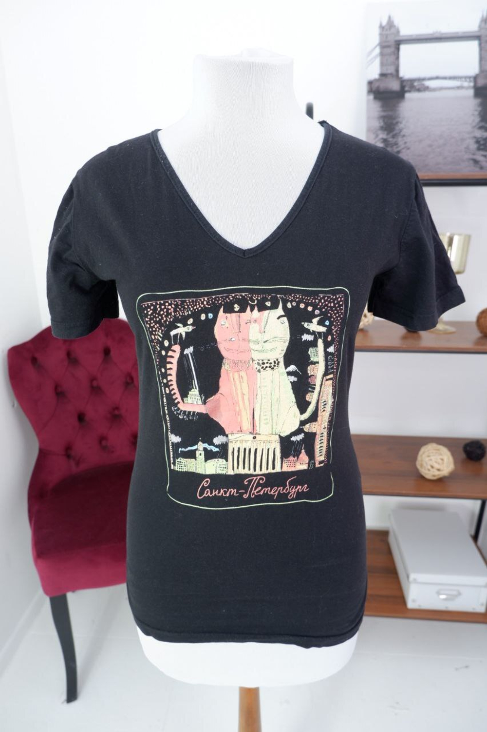 Футболка Mitex с принтом 42 размер