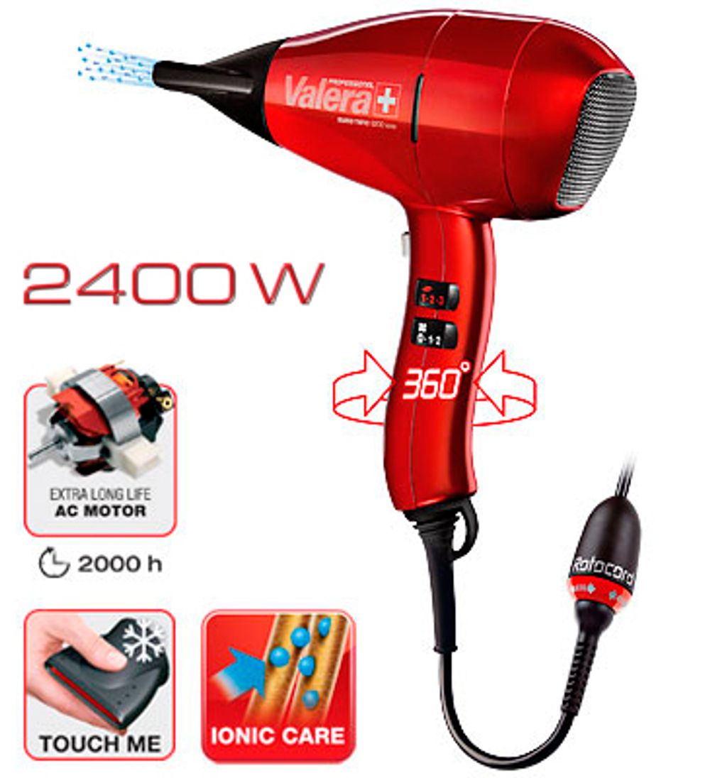 Профессиональный фен Valera Swiss Nano 9400 Ionic Rotocord (SN 9400Y RC) - 3