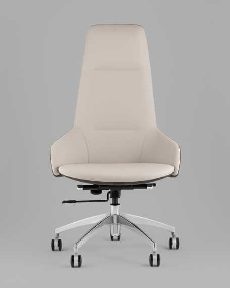 Кресло руководителя TopChairs Soulo светло-серый, серый