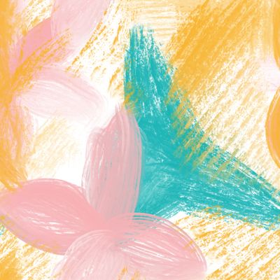 Abstract geometric  flowers.