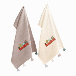 Набор кухонных полотенец 2шт 65х39 Arya home Cactus