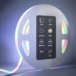 Светодиодная лента 24В COB 18Вт/м 5м IP 65 Адресная (SPI) Цветная (RGB) 201251 Led Strip 201251