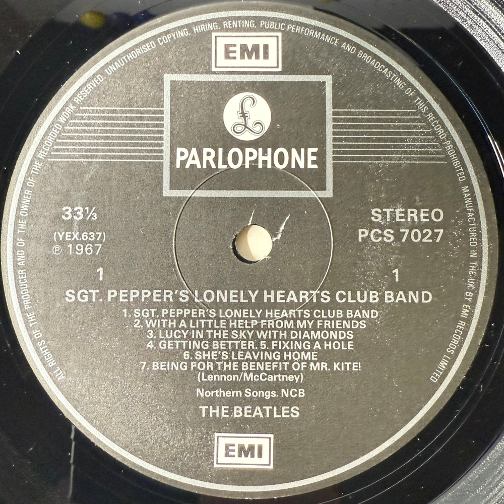 The Beatles ‎– Sgt. Pepper's Lonely Hearts Club Band (Англия 1984г.) Т