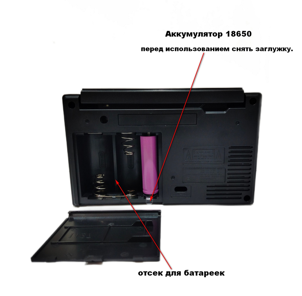 Радиоприемник с MP3 плеером и Bluetooth TWS AC/DC RX-1139D