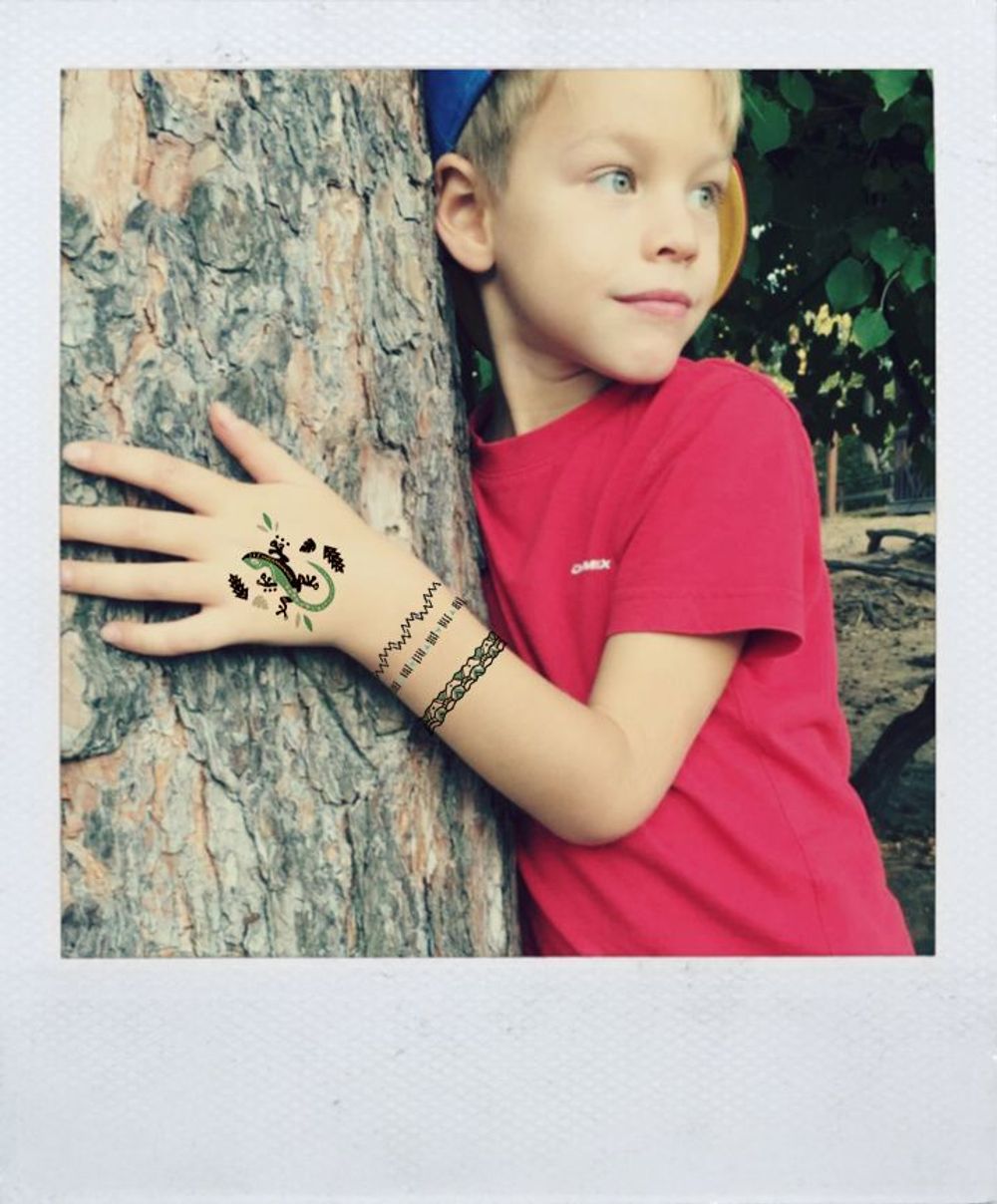 Tattoo - переводилка "Лиса и Ящерица"