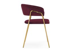 Стул на металлокаркасе Kamelia 1 wine red / gold