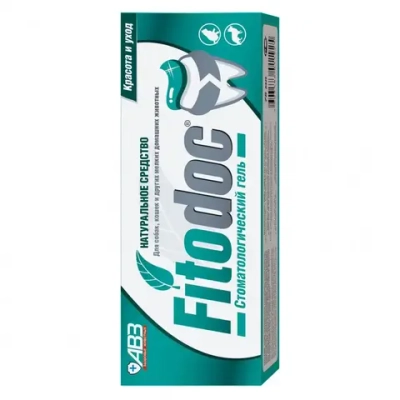 Fitodoc стоматологический гель для ухода за ротовой полостью собак, кошек и других мелких домашних животных - 75 мл