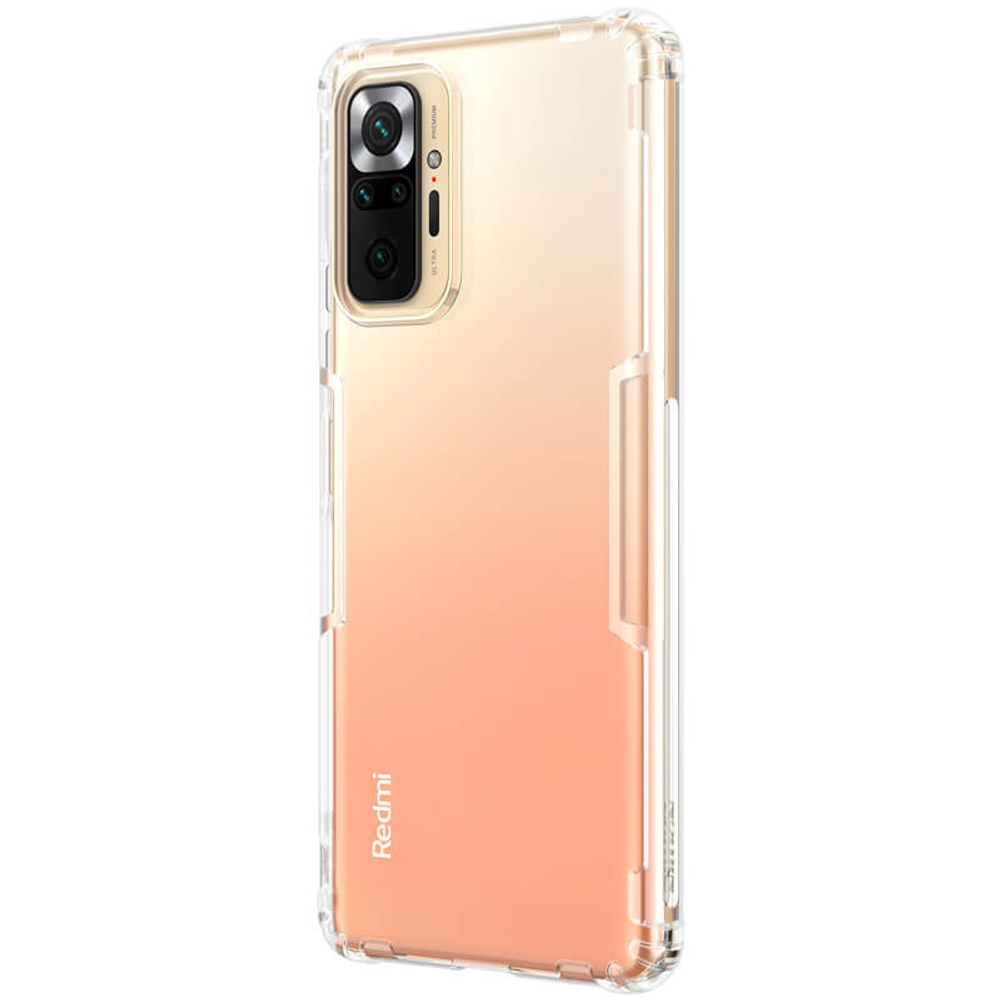 Прозрачный силиконовый чехол Nillkin Nature для Xiaomi Redmi Note 10 Pro