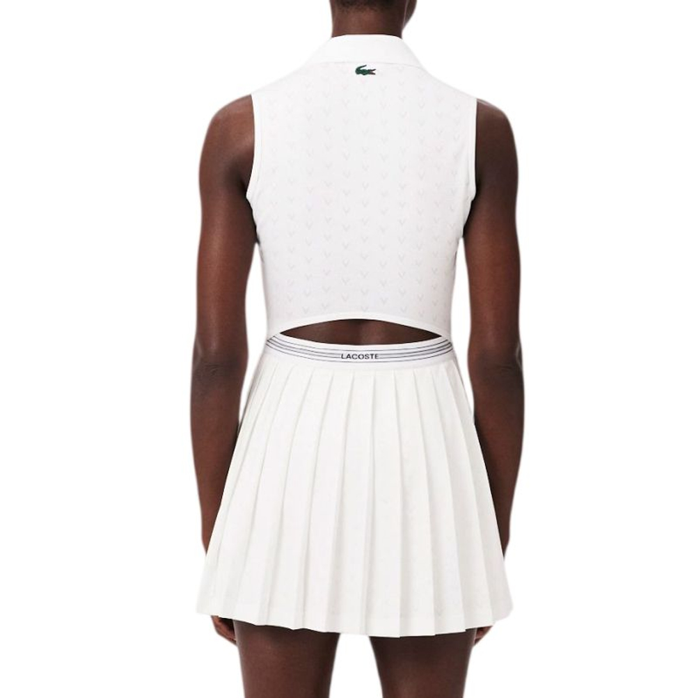 Теннисное платье Lacoste Ultra Dry Tennis Heritage with Liner - white