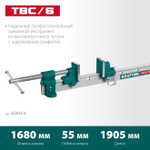 Струбцина с Т-образным профилем (вайма), KRAFTOOL TBC/5 1400/55 мм, (32303-5)