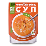 Набор Супы 4шт: Суп-пюре с грибами, Гороховый, Борщ, Куриный (DeliLabs)
