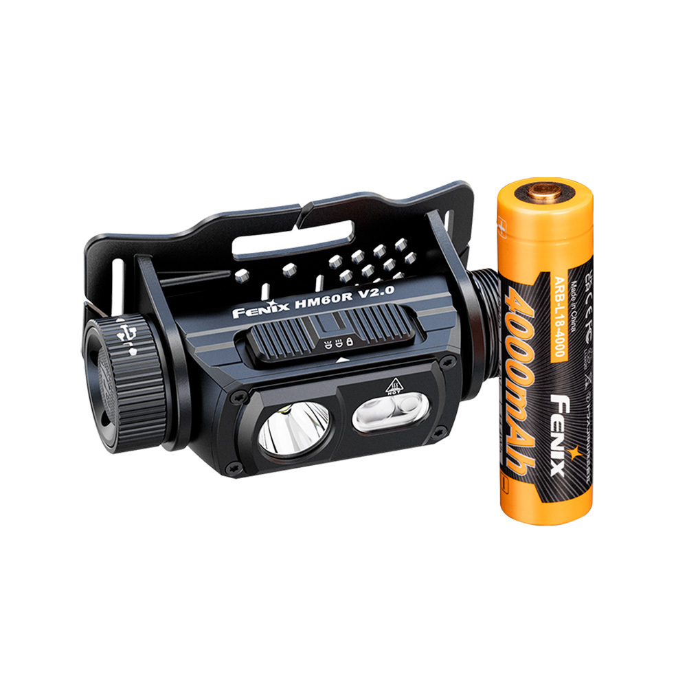 Фонарь светодиодный налобный Fenix HM60RV20, 1600 лм, аккумулятор