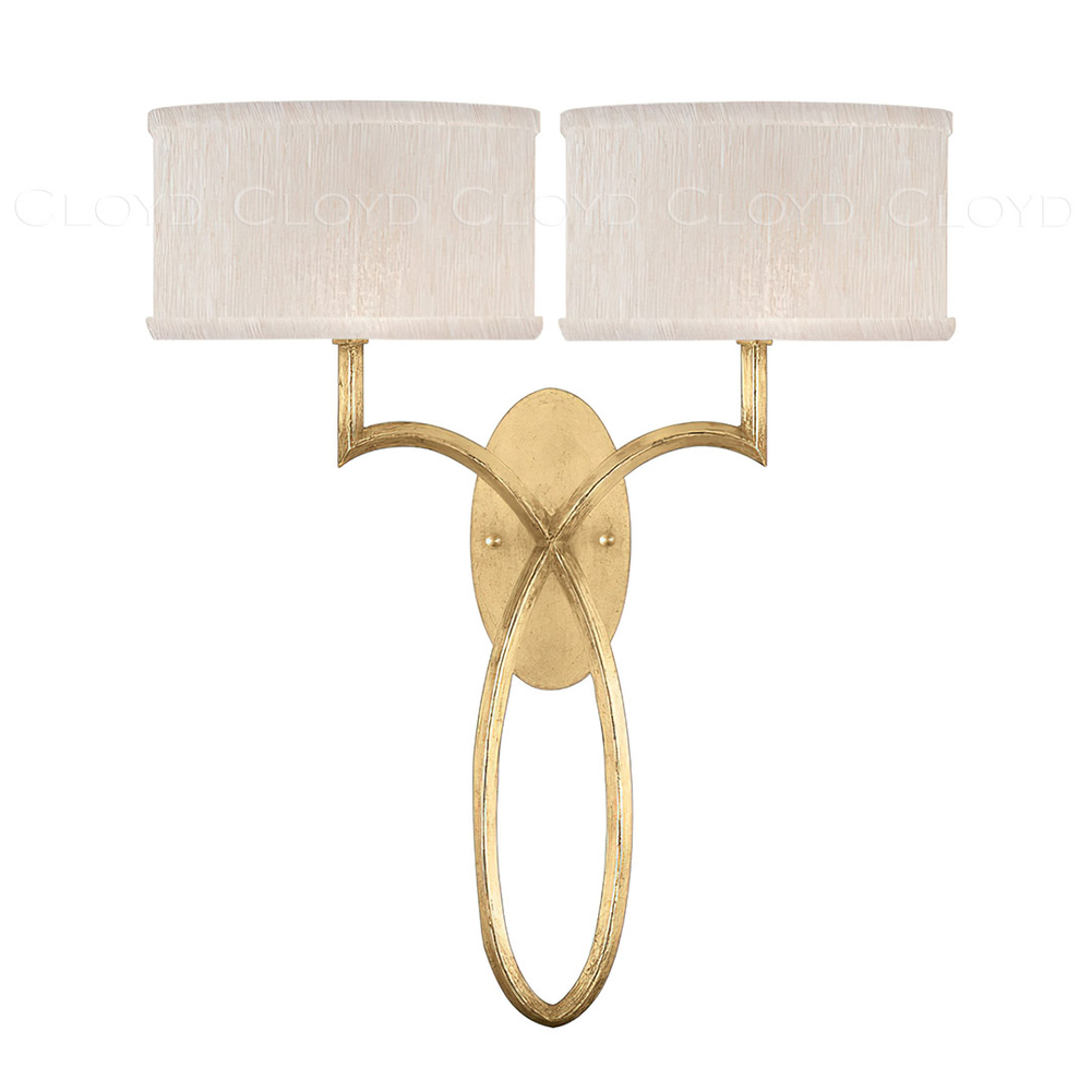 Бра Cloyd GRASSET W2 / выс. 53 см - золото сусальн. (арт.20389)