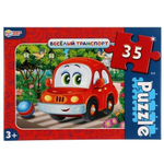 Макси-пазл 35эл. "Весёлый транспорт" коробка 4680107968371 (Умные игры)