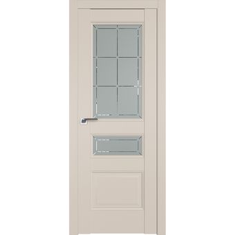 Межкомнатная дверь экошпон Profil Doors 94U санд остеклённая