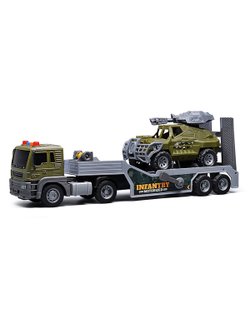 Машинка Автовоз военной техники со светом и звуком (JS202E-1)