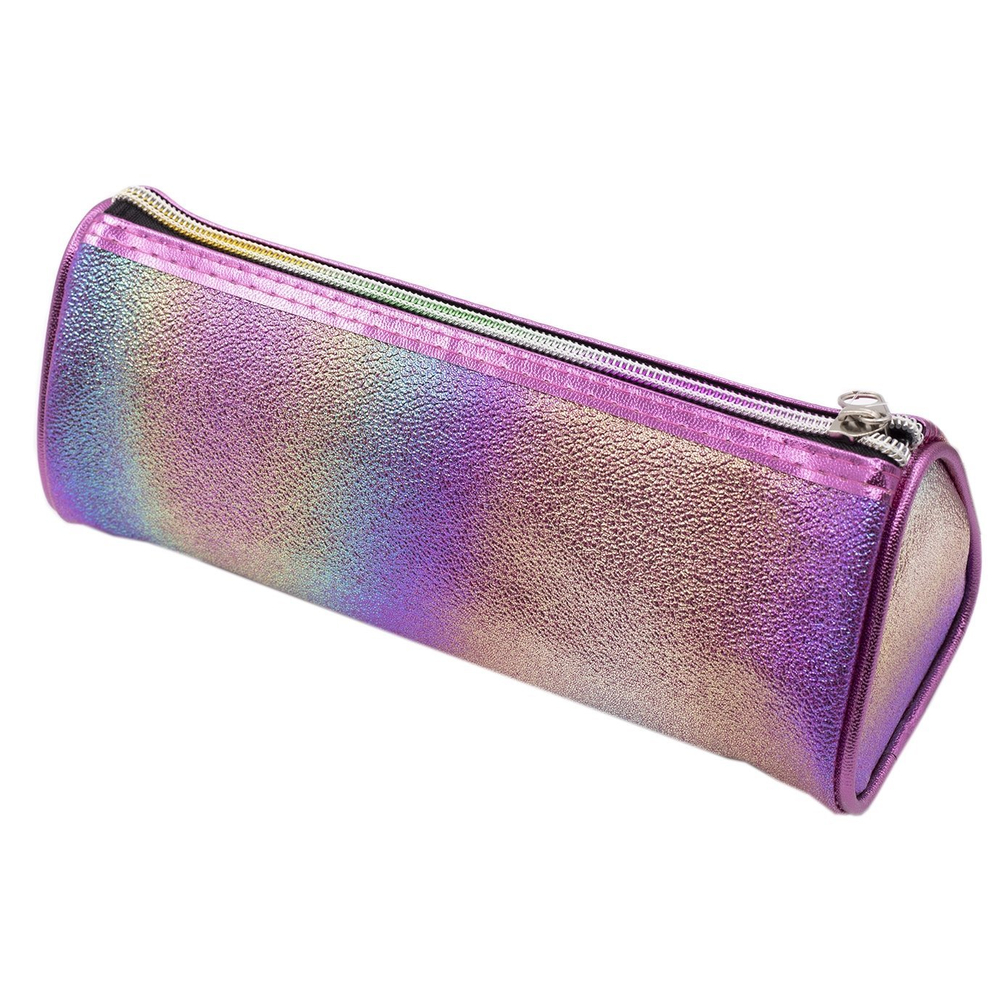 Пенал - тубус Alingar, ПВХ, молния, 80 х 210 мм, "Хамелеон ", ассорти (радужные переливы)