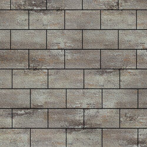 Тротуарная плитка Бельпассо Медио, 80 мм, ColorMix Берилл, native