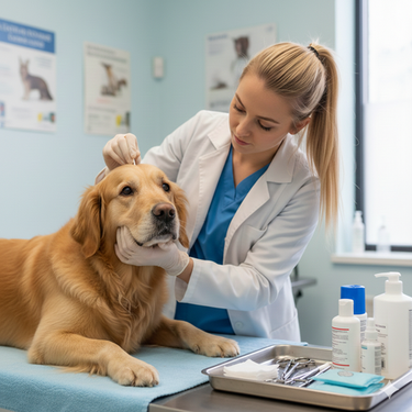 Уход за ушами собаки: безопасная чистка в домашних условия