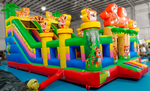 Коммерческий надувной батут «Тигриная страна 2», 9*5*5 м.