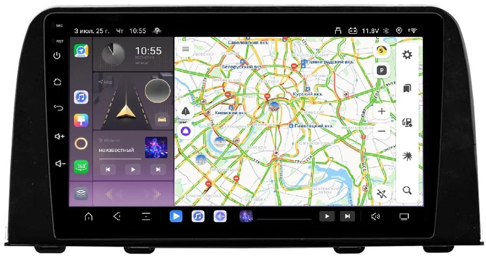 Магнитола для Honda CR-V 2017+ - Carmedia OL-9651 QLed, Android 13, TS20, CarPlay, SIM-слот