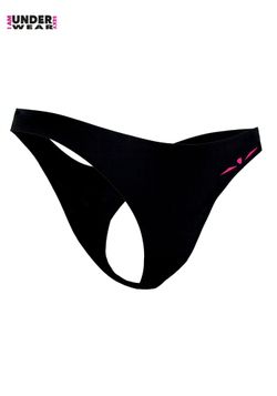 ТРУСЫ СПОРТИВНЫЕ ЖЕНСКИЕ UNDERWEAR TANGA | BLACK