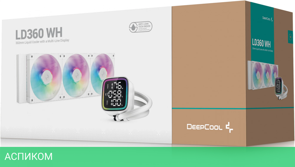 Система жидкостного охлаждения для процессора DeepCool LD360 WH белый (R-LD360-WHDMMN-G-1)