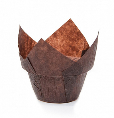 Бумажная форма для выпечки  LOTUS (ЛОТОС) коричневая 160х50мм, Экопак Россия, 1шт