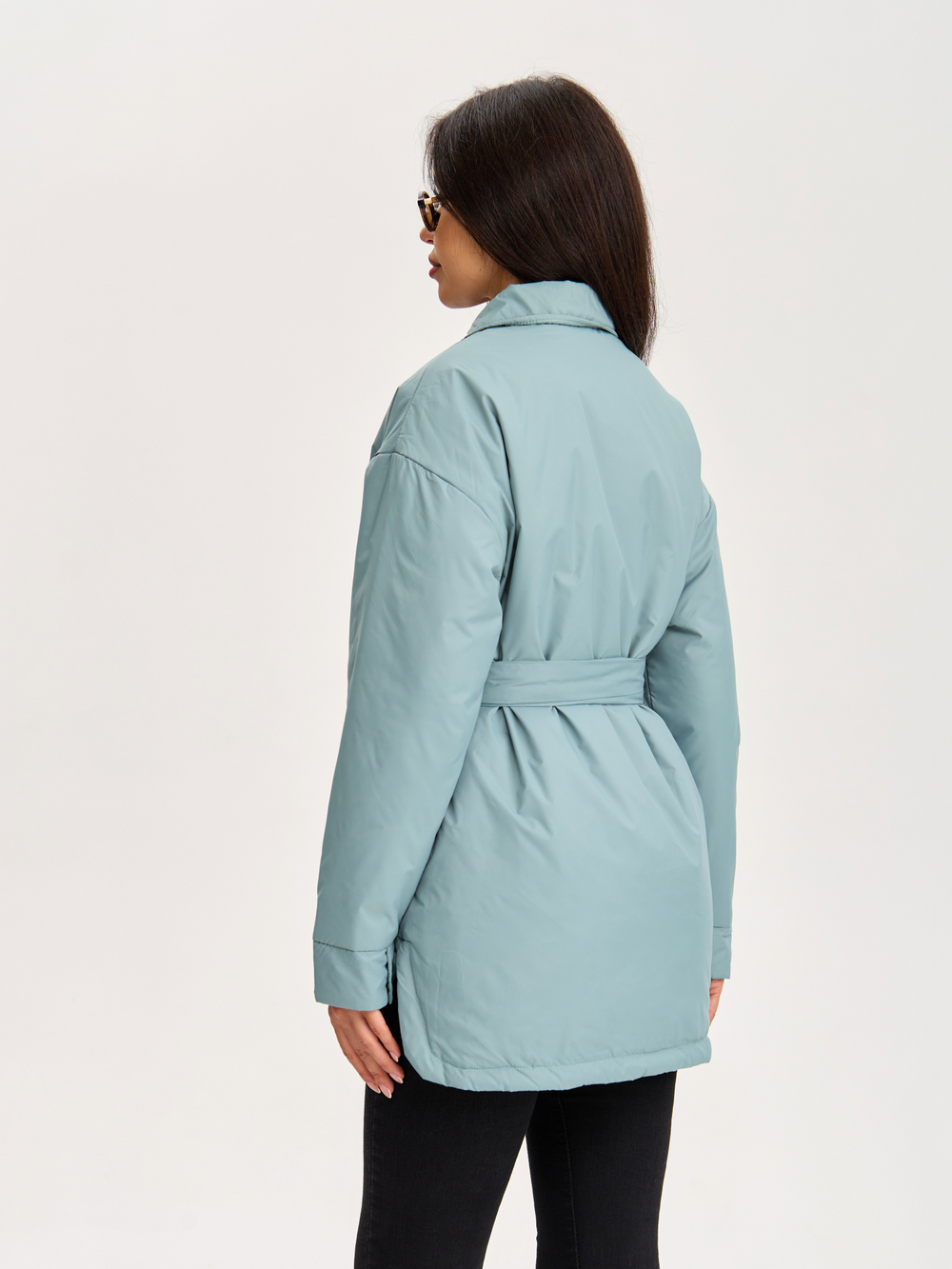 Куртка демисезонная укороченная мятная