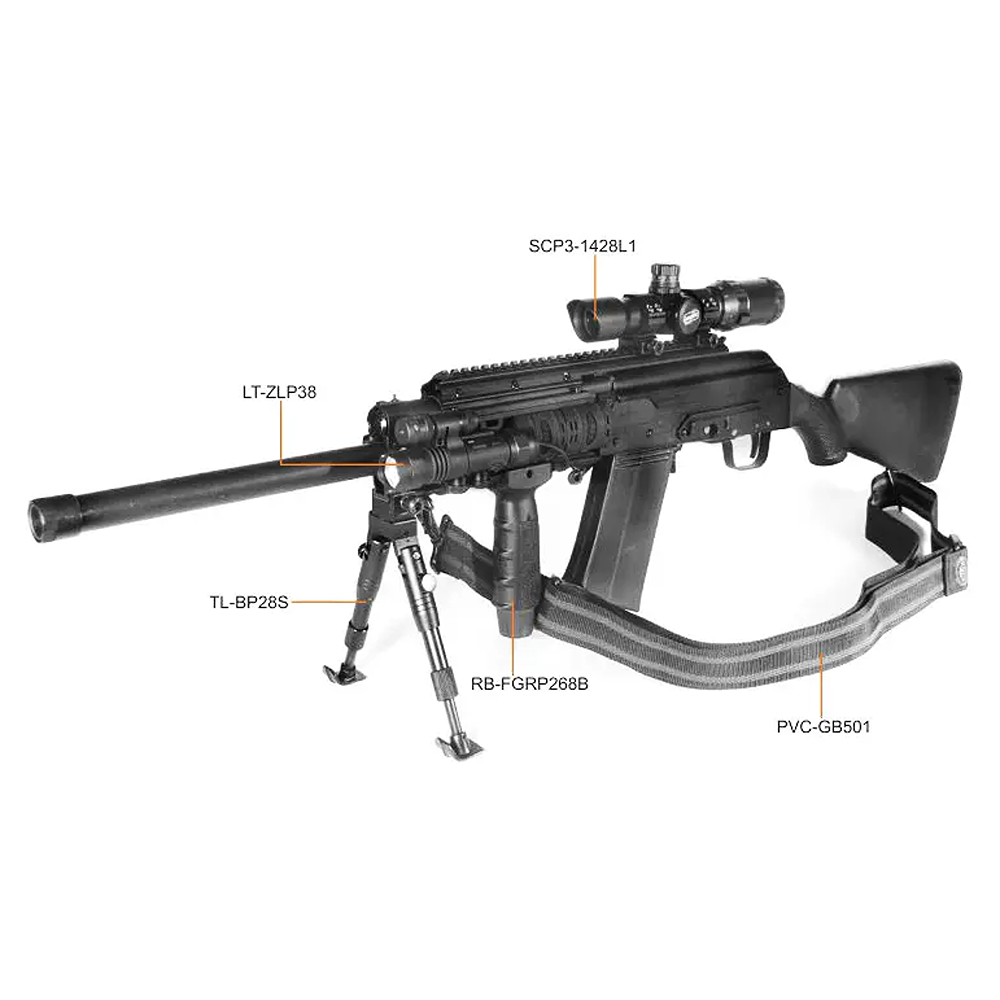 Тактическое цевьё UTG-PRO® c 4-мя базами Picatinny/Weaver для Сайга-12 и аналогов
