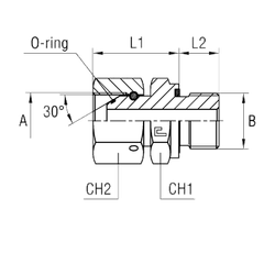 Штуцер FNE BSP 1.1/2" BSP 1.1/2"