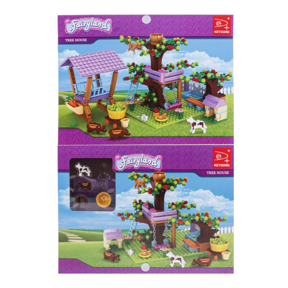 Конструктор блочный Аусини Мир чудес "Большой сад" 413эл. коробка 24706