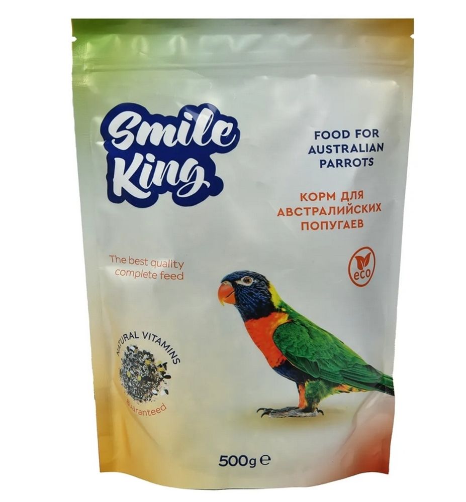 Smile King корм для австралийских попугаев, 500г